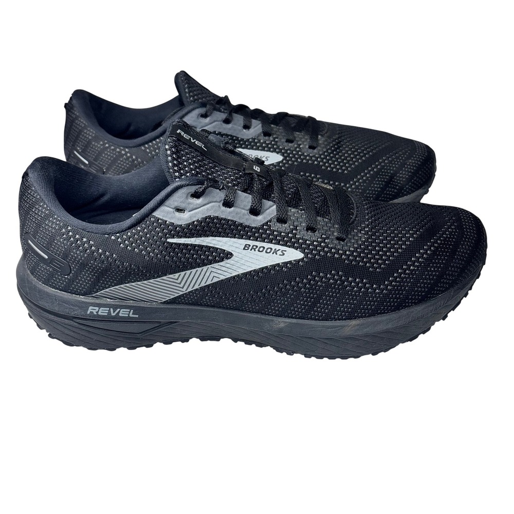 Brooks Revel 6 Running Shoes Black Grey Neutral Energize Mens 11